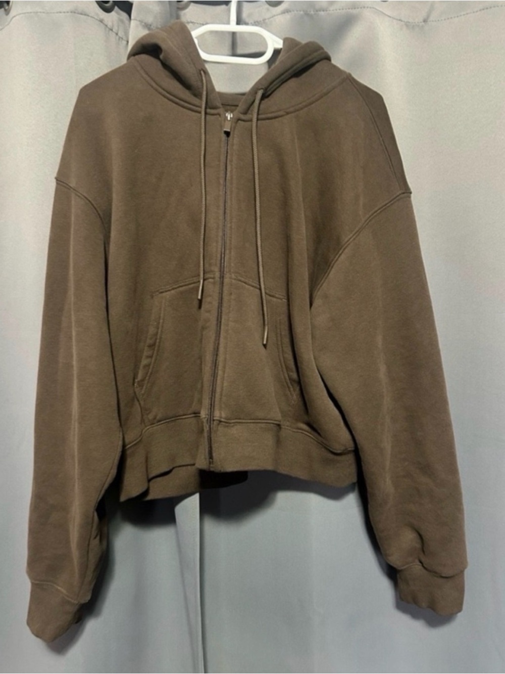 Women's Cropped Zip-Up Hoodie